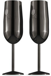 Berlinger Haus BH-8664 Black Rose Collection 2 darabos fém Pezsgőspohár szett - Fekete (BH-8664)