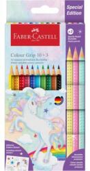 Faber-Castell Creioane colorate, set, triunghiulare, FABER-CASTELL "Grip", 13 culori diferite, unicorn, 13 buc