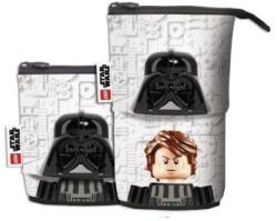 LEGO Stationery Penar cu fermoar, tip pop-up, LEGO „Star Wars Darth Vader/Anakin, gri-negru, cu model Penar