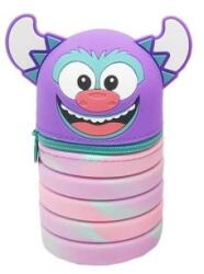 Spirit Husă pentru pix cu 1 fermoar Monster Purple Penar