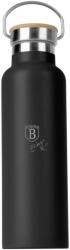 Berlinger Haus BH-7617 Matte Black Collection Kulacs bambusz kupakkal 600ml - Matt fekete (BH-7617)