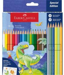 Faber-Castell Set creioane colorate Faber-Castell Dino Color Classic 18+6 Neon și Metallic - Dino