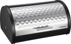 Klausberg KB-7454 Kenyértartó - Rozsdamentes Acél - Fekete / Inox (KB-7454) (KB-7454)