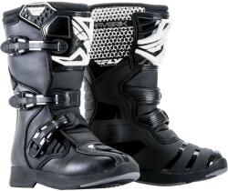 FLY Racing NEW Maverik Youth gyerek motoros csizma fekete-fehér