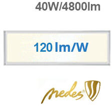 NEDES LED panel (1200 x 300 mm) 40W - természetes fehér, 120 lm/W, backlite panel (PL7224)