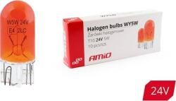 AMiO Halogén Izzó W5W 24V 5W T10 10 db Sárga (AMI-01001) (AMI-01001)