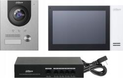 Dahua Dahua IP video kaputelefon szett - KTP01(F) (VTH2421FW-P + VTO2202F-P + PFS3005-4ET-60 + VTM114) (KTP01-S2(F)) (KTP01-S2(F))