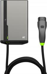 Green Cell HabuDen Wallbox 22kW 32A 5m NFC Kábellel, Type 2, Okos EV Töltőállomás GC Alkalmazással, Bluetooth és WiFi Kapcsolattal EVGC021B2250 (EVGC021B2250) (EVGC021B2250)