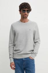 Tommy Hilfiger pamut pulóver könnyű, szürke, MW0MW36347 - szürke L