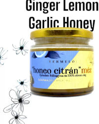  Honey citrán" - Gyömbér, fokhagyma, citromolaj mézben 230g