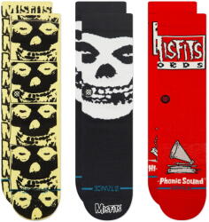 STANCE Подаръчна кутия (комплект чорапи 3 чифта, значки) misfits - set/bk2/m - stance - a555c25mis-bk2
