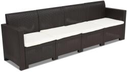 BICA Nebraska barna Bica techrattan kanapé 4 személyes (BC9070-90195BR)