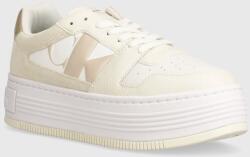 Calvin Klein sportcipő BOLD PLATF LOW LACE MIX NBS MTR bézs, YW0YW01482 - bézs Női 40