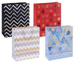 DONAU Ajándéktáska, zsinórfüles, 25x30x10 cm, DONAU Home , vegyes minta (DB15085281)