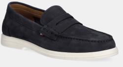 Tommy Hilfiger nubuk mokaszin TOMMY HILFIGER NUBUCK P LOAFER sötétkék, férfi, FM0FM05350 - sötétkék Férfi 45