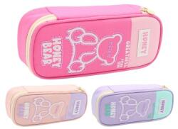 Junior Tolltartó, 1 cipzáras, fedéllel, üres - Mézesmaci (3 színkeverék)