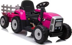 LEAN Toys Akkumulátoros Vontató Pótkocsival XMX611 Rózsaszínű (7634) (7634)