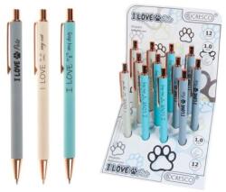 Cresco I LOVE PETS golyóstoll (mix / 1 db ára) kék tollbetét