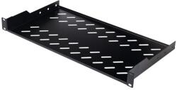EQUIP Rackszekrény kiegészítő - EZFS-19-1-40-B (Fix polc, 19", 1U, Mélység: 250mm, fekete) (EZFS-19-1-40-B) - pixel