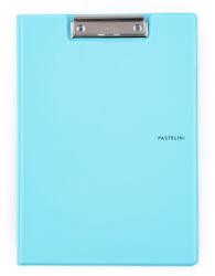 KARTON P+P Dupla műanyag jegyzettömb csipesszel A4 PASTELINI kék