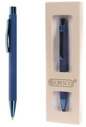 Cresco CITY kék golyóstoll díszdobozban, kék tollbetéttel