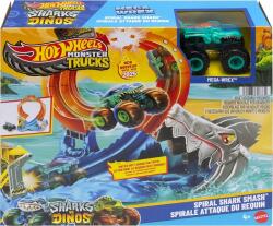 Mattel Monster Trucks Corkscrew Shark Smash Playset (JFR08)
