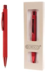 Cresco CITY piros golyóstoll díszdobozban, kék tollbetéttel