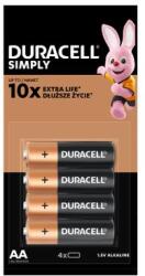 Duracell Alkáli ceruzaelem AA 4db (5000394129733) (d5000394129733) (d5000394129733)