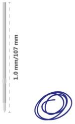 Cresco X-20 golyóstollbetét 1, 0 mm - kék, 20 db-os csomag