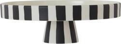 OYOY Pateră pentru tort Toppu, 27 x 27 cm, alb-negru (L10157) Tava