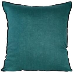 Takoy Egyszínű lenvászon díszpárnahuzat fekete szálas díszítéssel-HF-405208