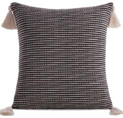 Takoy Kétoldalas díszpárnahuzat BOHO bojtokkal díszítve