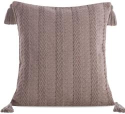 Takoy Kétoldalas pamutkeverék díszpárnahuzat BOHO bojtokkal díszítve