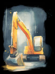 Takoy Softshell téli PANEL 50x60 álmok kotrógépe