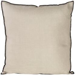 Takoy Egyszínű lenvászon díszpárnahuzat fekete szálas díszítéssel-HF-405210