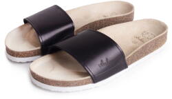 Vlnka Női anatómiai parafa papucs Trepky, fekete felnőtt cipő méret 36