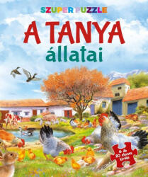 Napraforgó Könyvkiadó Szuper puzzle - A tanya állatai (9789634835882)