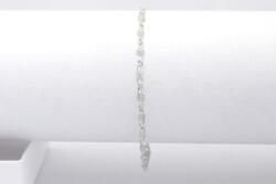 Ezüst bokalánc virágos szemekből