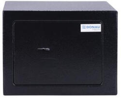 DONAU Bútorszéf, kulcsos zár, 230x170x170 mm, DONAU "Tech", fekete (19076251-01) - iroszer24