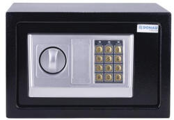 DONAU Bútorszéf, elektronikus zár, 310x200x200 mm, DONAU "Tech", fekete (19074351-01) - iroszer24