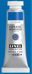 Lefranc Bourgeois L&B Linel extra fine gouache festék, 14 ml - 063, primary blue