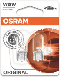 OSRAM АВТОМОБИЛНА ЛАМПА 2825 W5W 12V W2, 1x9.5d DUOBLISTER OSRAM