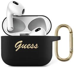 Guess Ghici GUA3SSSK AirPods 3 acoperă negru Silicon Vintage Script (GUA3SSSK)