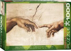 EUROGRAPHICS - Puzzle Michelangelo: Creation of Adam (detail) - 1 000 piese