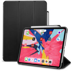 ESR iPad Pro 11 (2018) Yippee Pencil Holder oldalra nyíló okos tok, érintőceruza tartóval, fekete