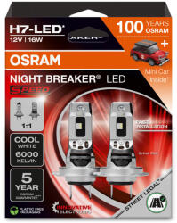 OSRAM NIGHT BREAKER LED SPEED H7, Design 1: 1, 2 db + LEGO autó (64210DWNBSP100)