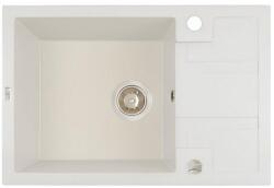 Laveo SBB_J13T - LAVEO Barbados 65 mini csepptálcás gránit mosogató dugókiemelővel 650X440 jázmin (SBB_J13T)