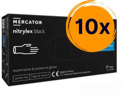 10x Nitrylex® black púdermentes nitril vizsgálókesztyű XL (K_RD30104005)