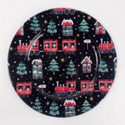  Bádog tálca kisvonat