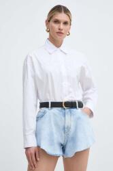 PINKO pamut ing női, galléros, fehér, relaxed, 103736 A1XO - fehér 34
